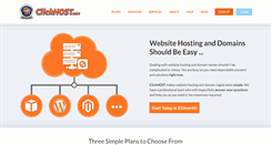 Desktop Screenshot of clickhost.com